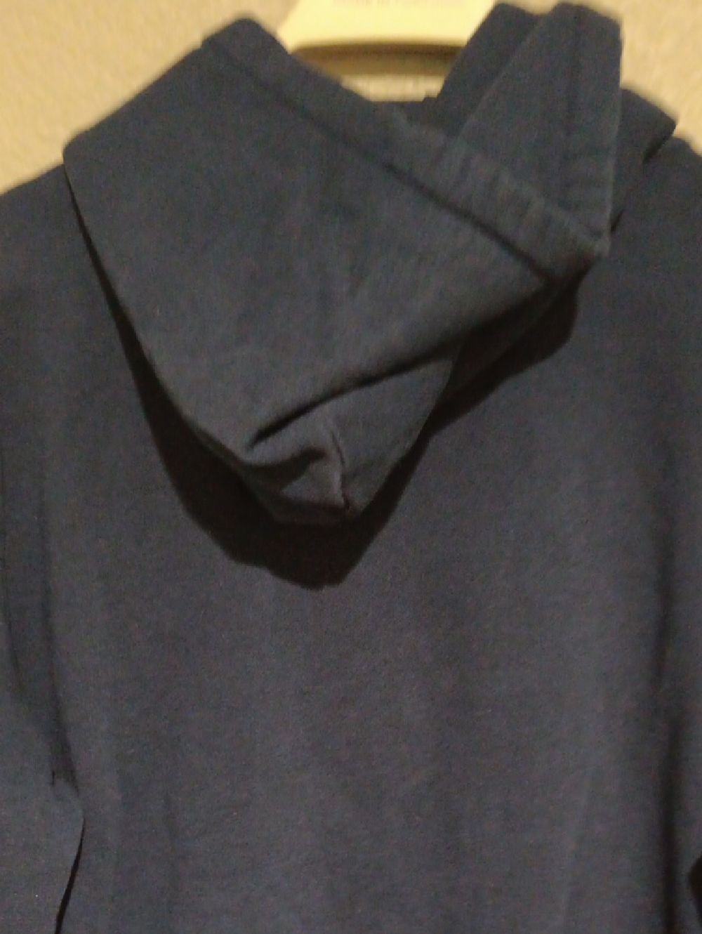 Polo by Ralph Lauren Navy Hoodie with Yellow Pony & Sleeve Accent - Picture 6 of 7